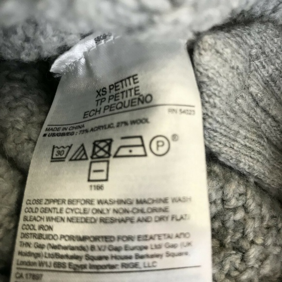 Banana Republic Textured Knit Sweater Sz XS Gray - Picture 8 of 8